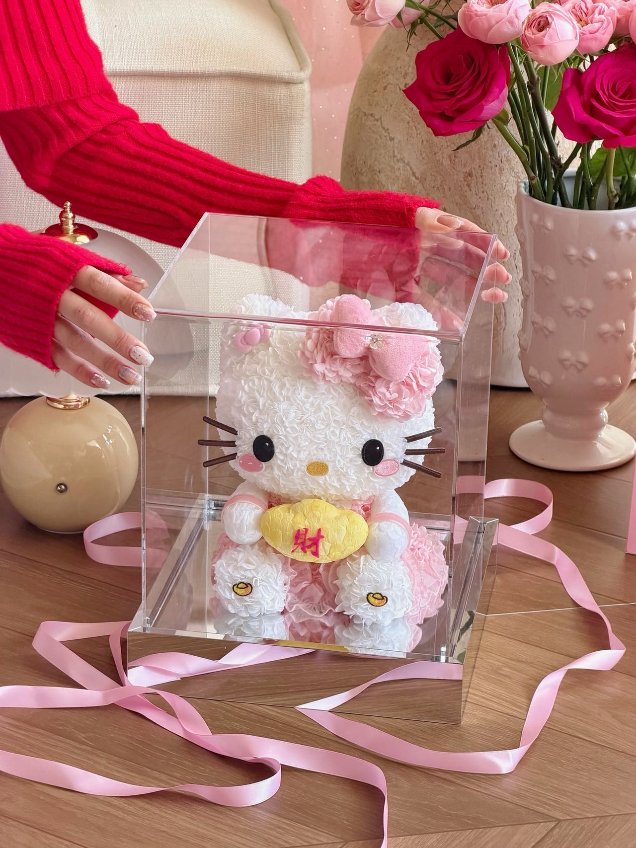 元宝Kitty Preserved Flowers Box 🍀