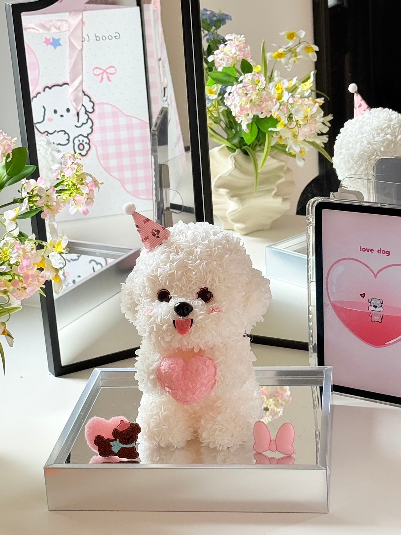 Puppy Love Preserved Flowers Box 💕