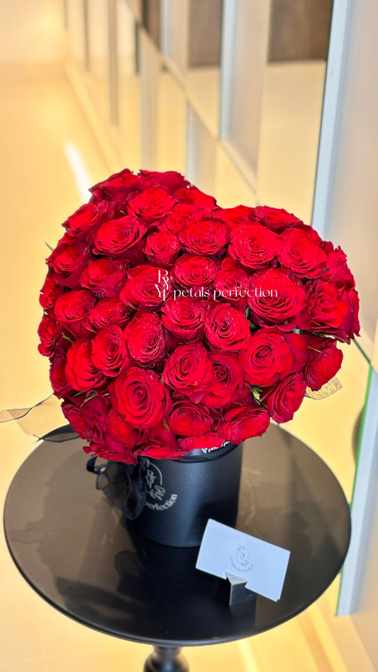 Premium Roses Crush 3D Love Heart Shaped