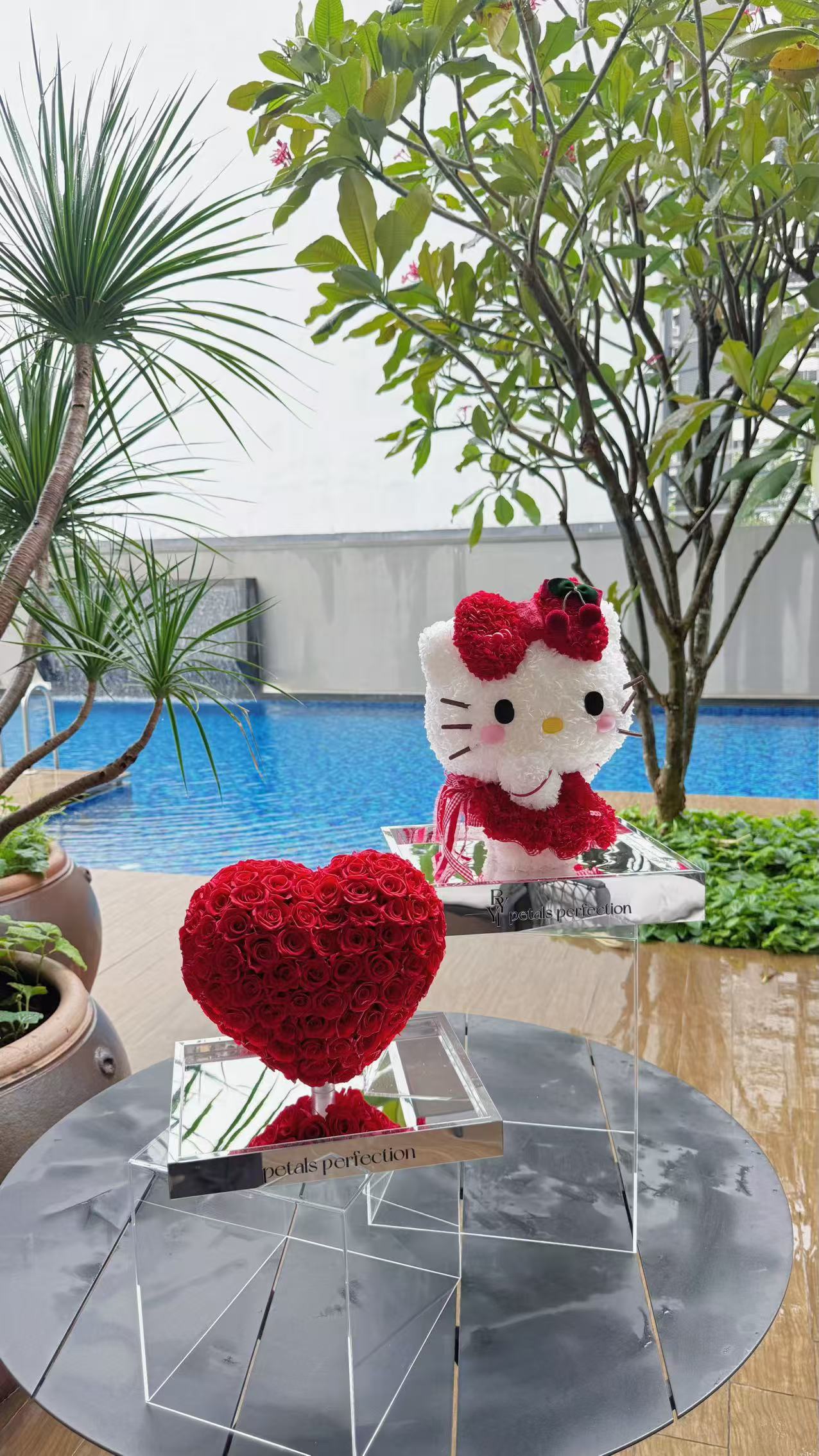 Ballet Kitty ❤️ Preserved Flowers Box🇸🇬 SG In Stock