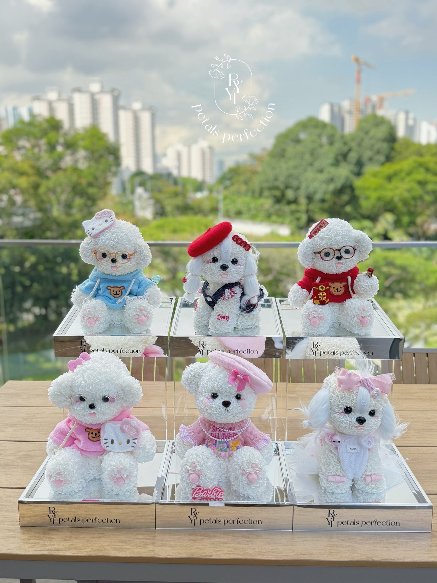 Puppy Love Everlasting Preserved Flowers Box ❤️ SG In Stock 🇸🇬