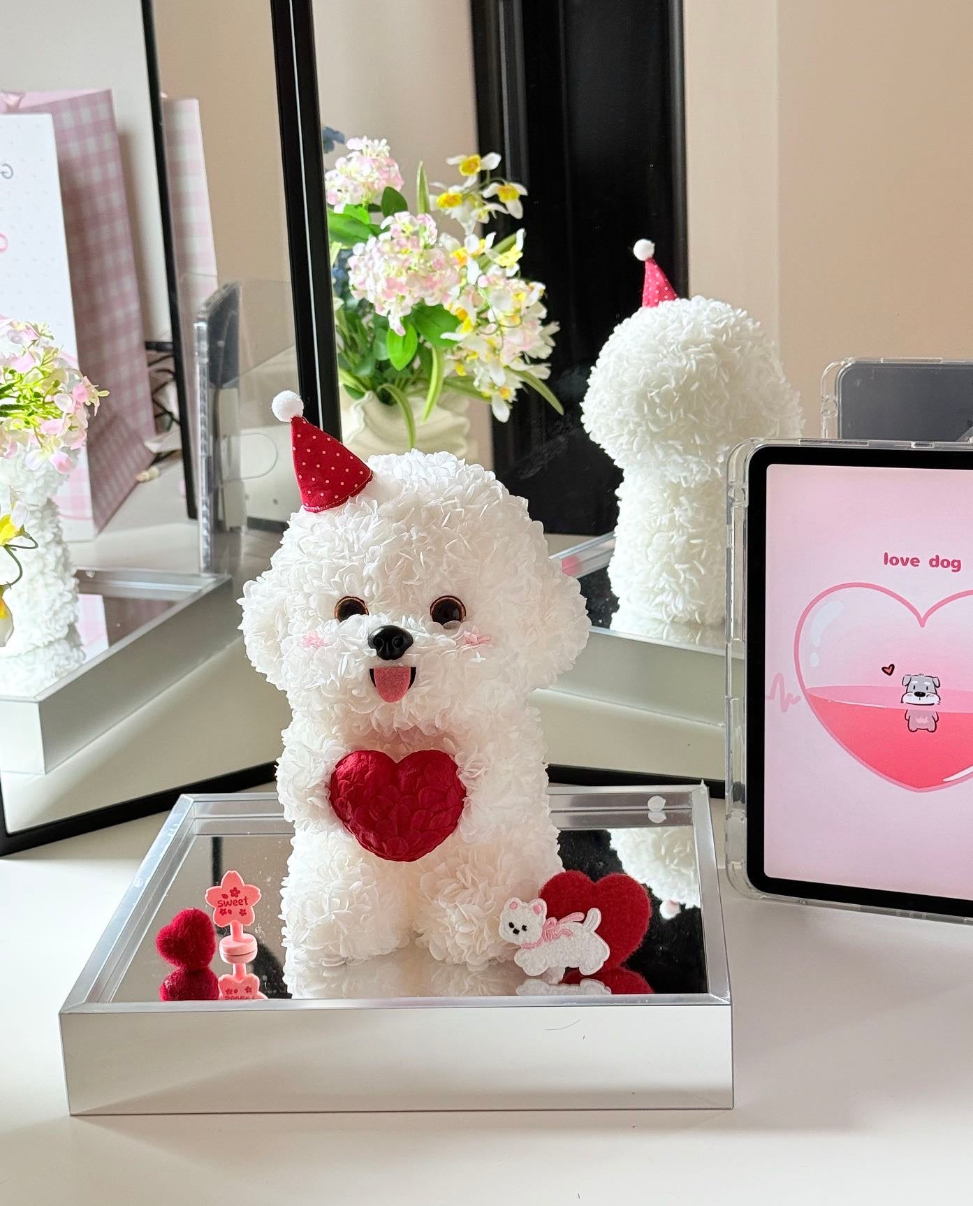 Puppy Love Preserved Flowers Box ❤️