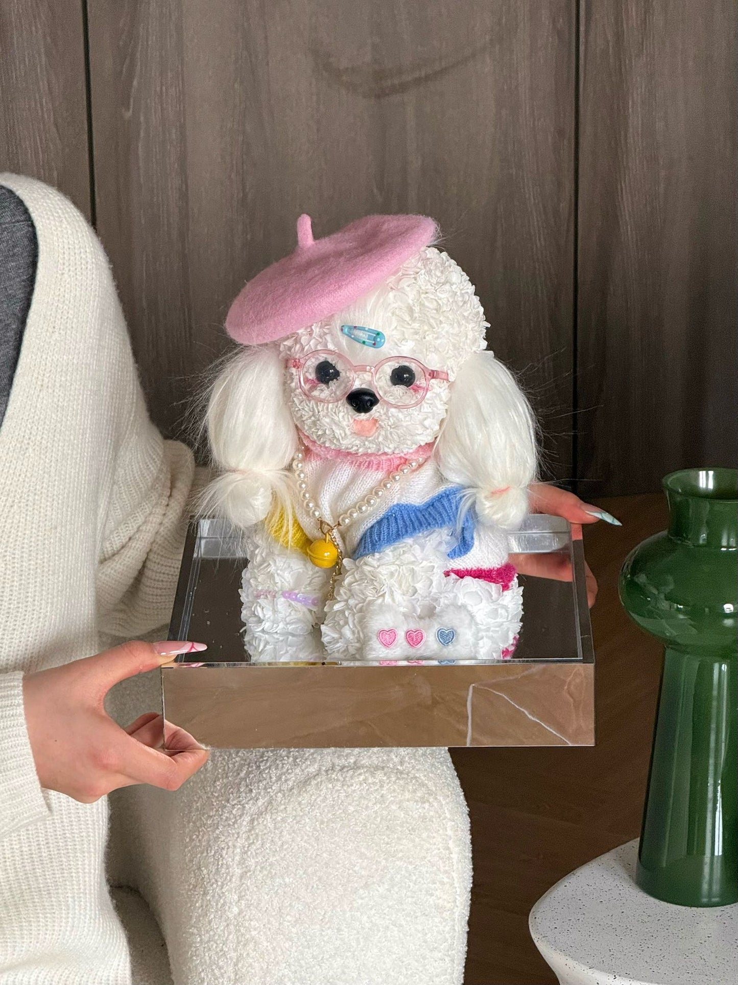Pink Hat 👒 Puppy Love Preserved Flowers Box 🇸🇬 SG In Stock