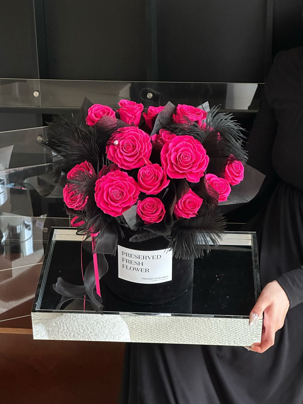 Ecuador Preserved Roses Fur Gift Box 🇸🇬 SG In Stock