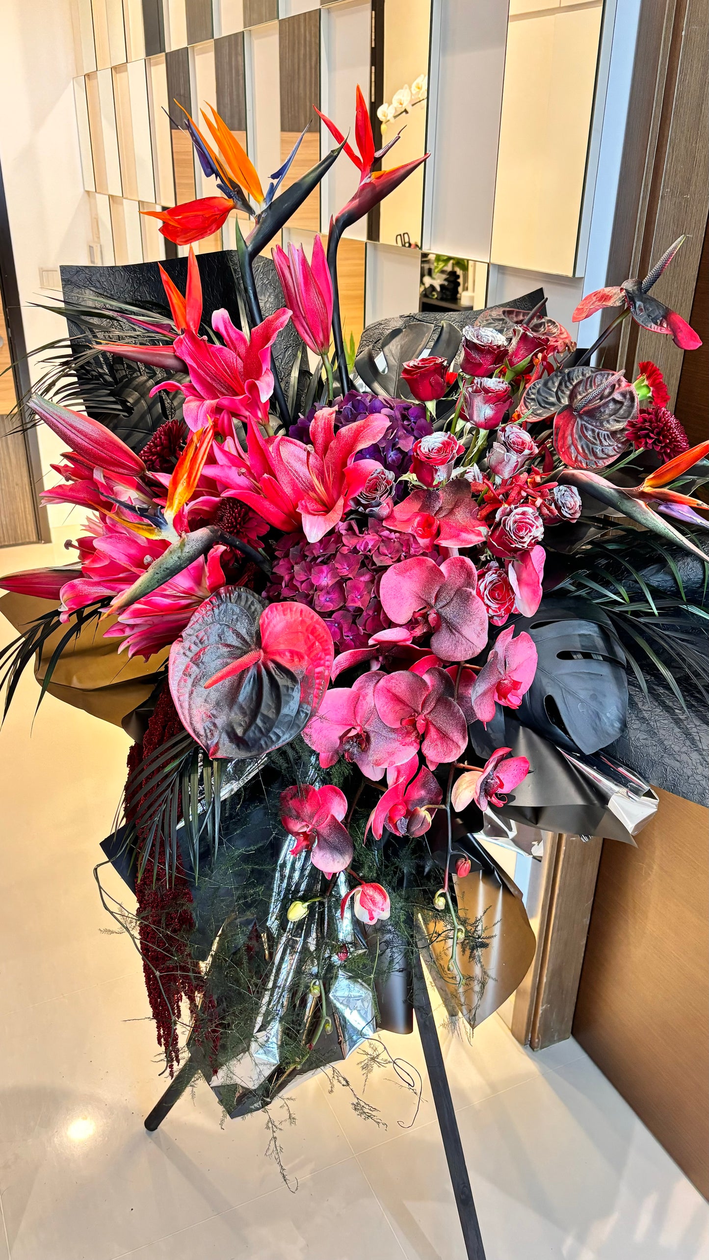 Business Grand Opening Ceremony Flowers Stand