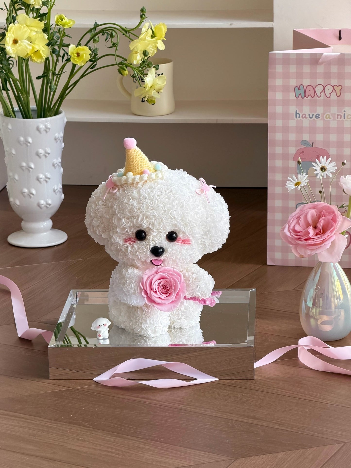 Puppy Love Preserved Flowers Box 🌸