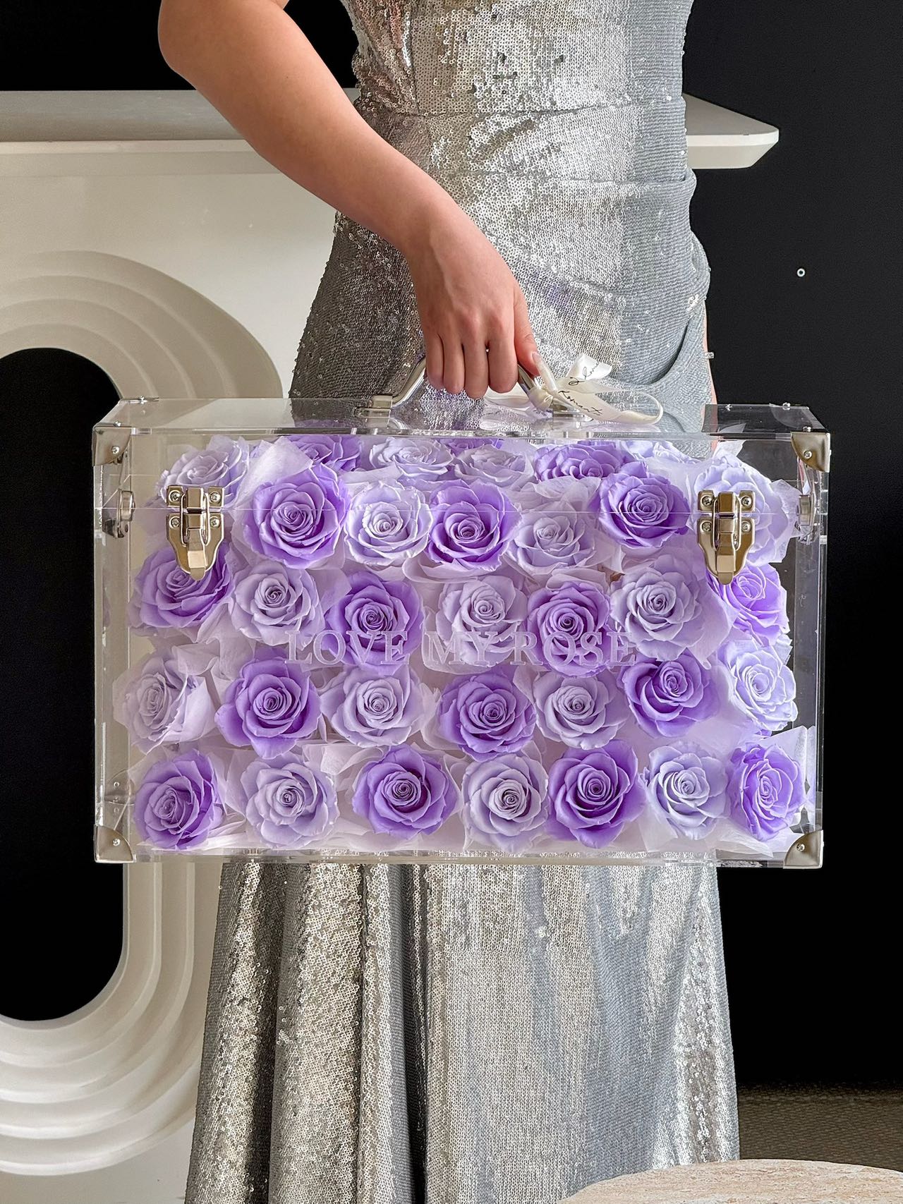 Preserved Roses Garden Purple Medium 💜