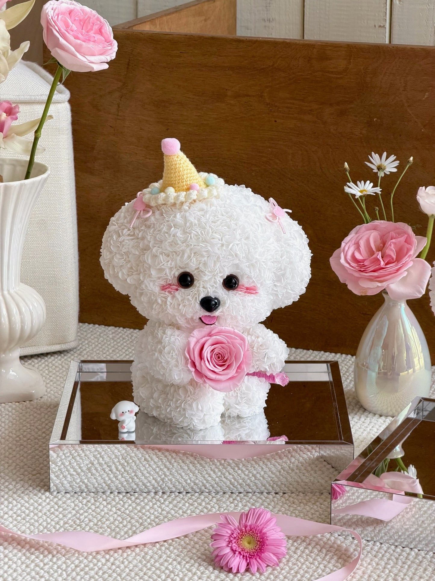Puppy Love Preserved Flowers Box 🌸