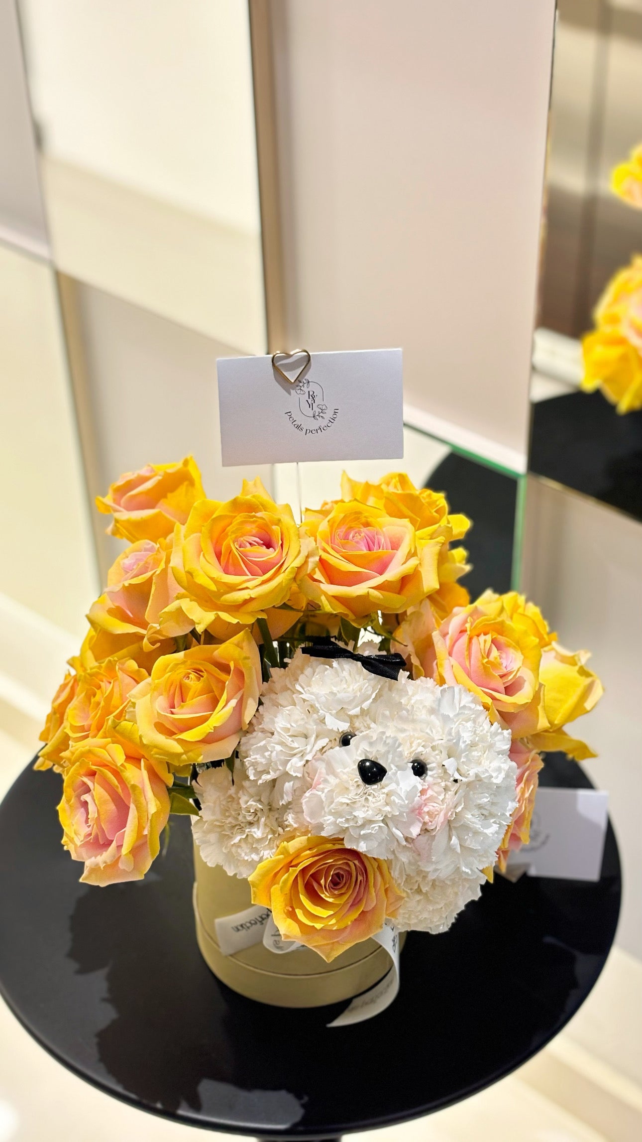 Puppy Love Fresh Roses Petite Box