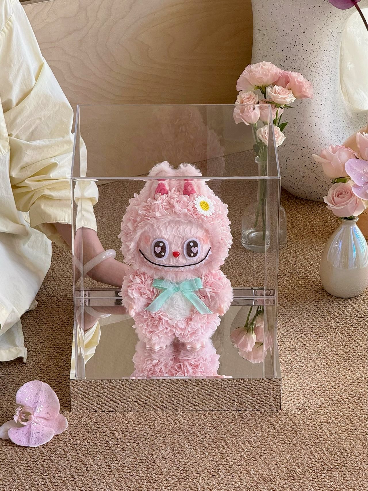 Labubu Sweet Heart Preserved Flowers Box 🇸🇬 SG In Stock