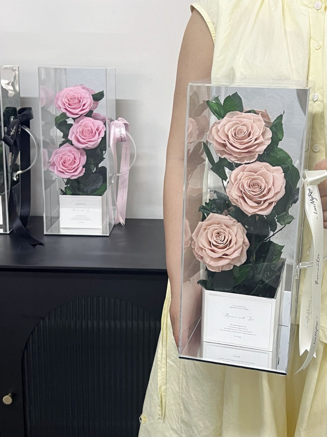 Ecuador Preserved Roses Hand Carry Gift Box