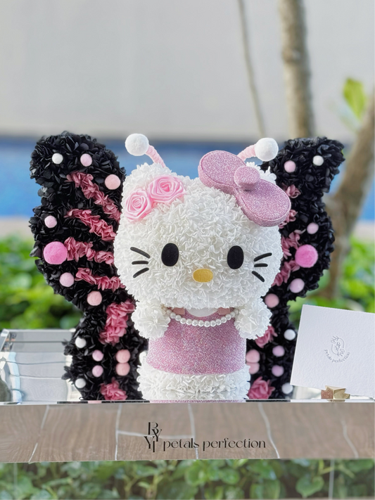 Butterfly 🦋 Kitty Preserved Flowers Box 🩷 SG In Stock 🇸🇬