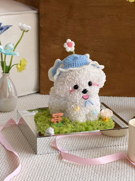 Puppy Love Preserved Flowers Box 👒