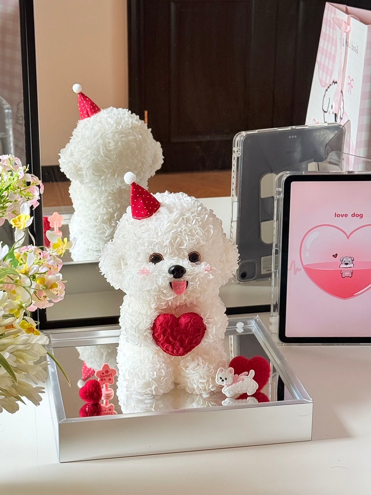 Puppy Love Preserved Flowers Box ❤️