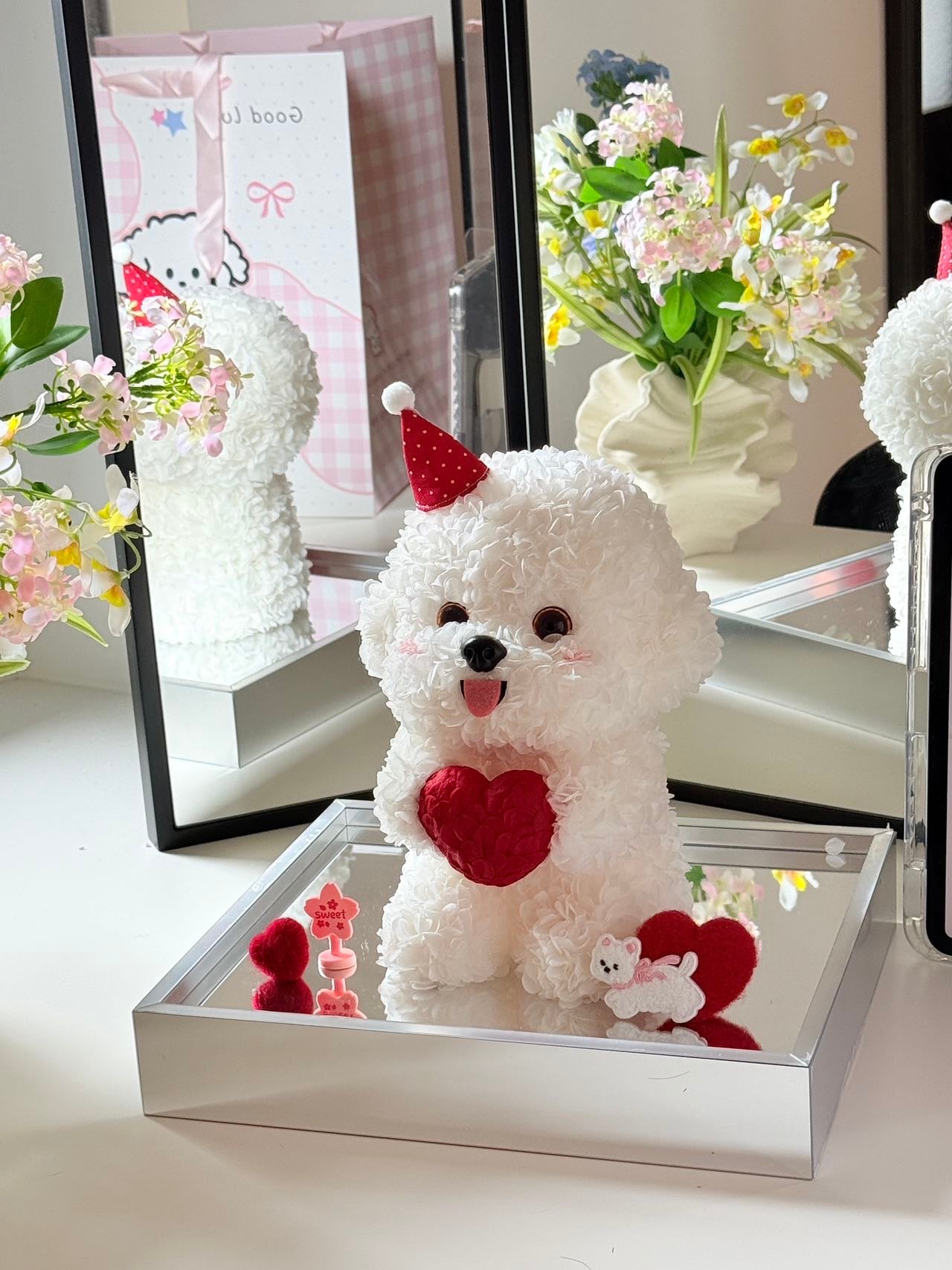 Puppy Love Preserved Flowers Box ❤️