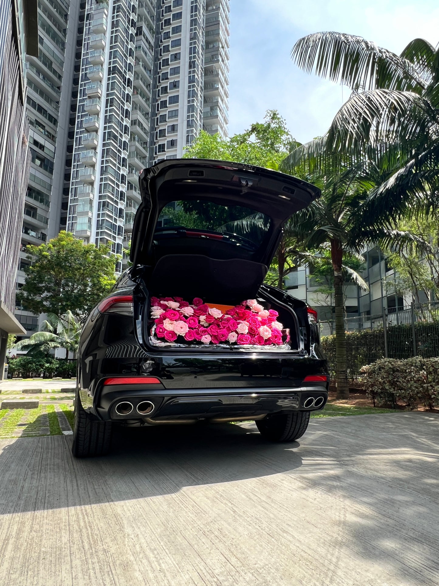 Car Boot/Trunk Flowers Arrangement For Birthday/ Special Occasions