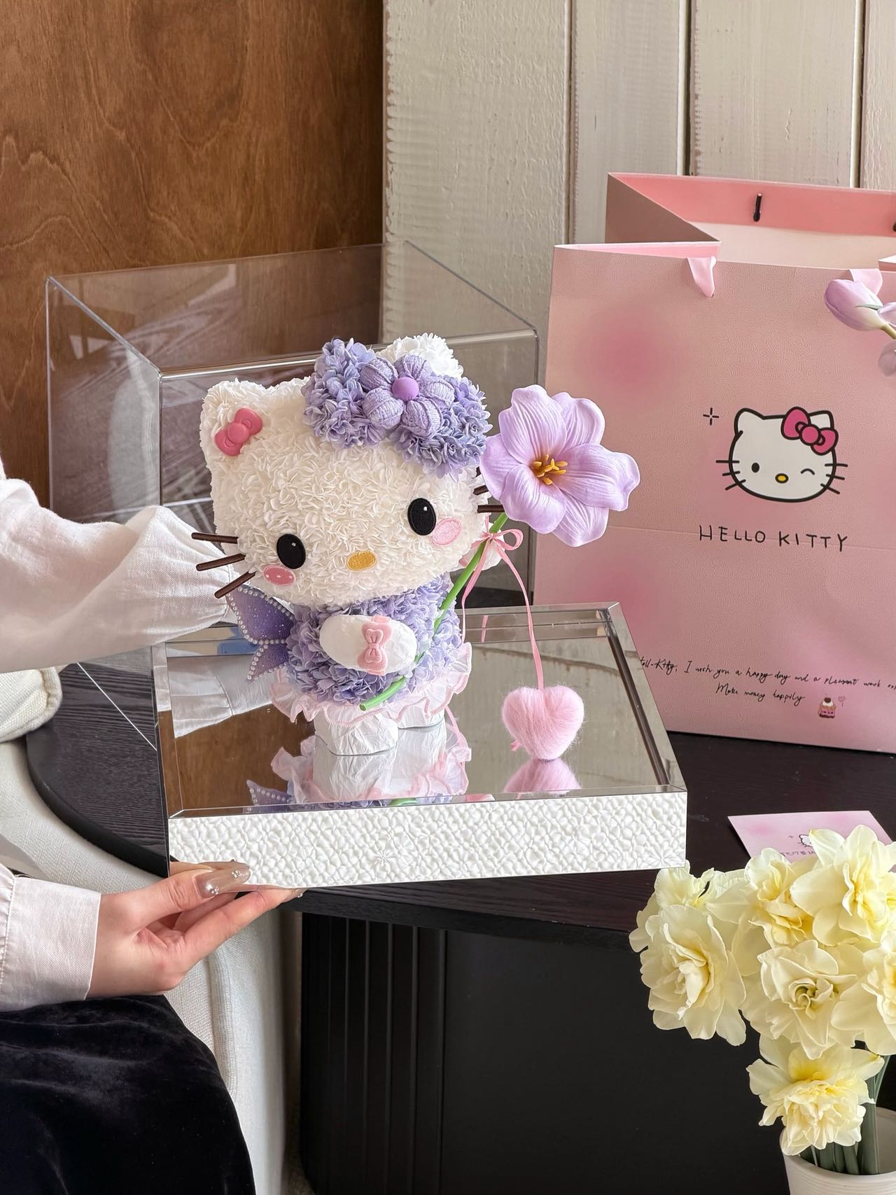 Fairy Kitty Preserved Flowers Box
