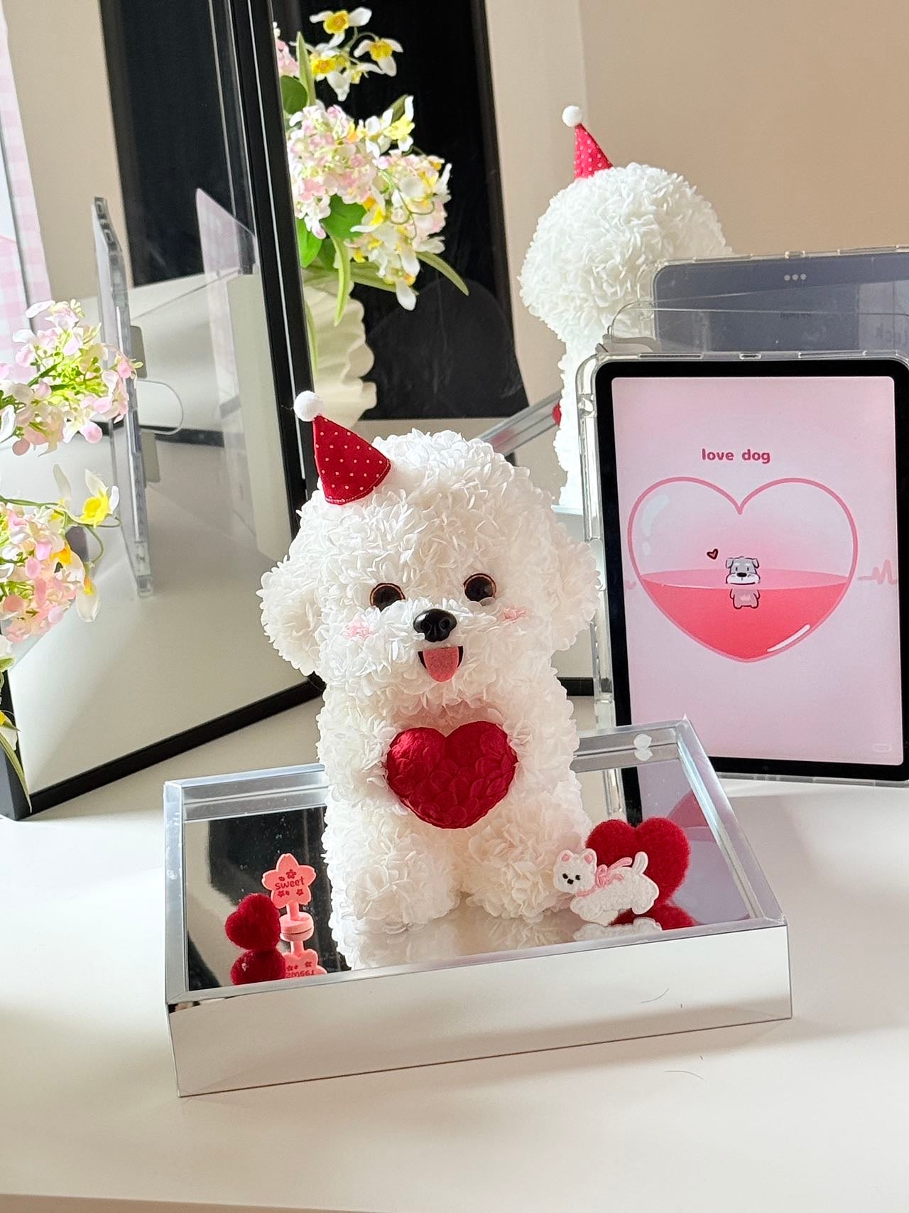 Puppy Love Preserved Flowers Box ❤️