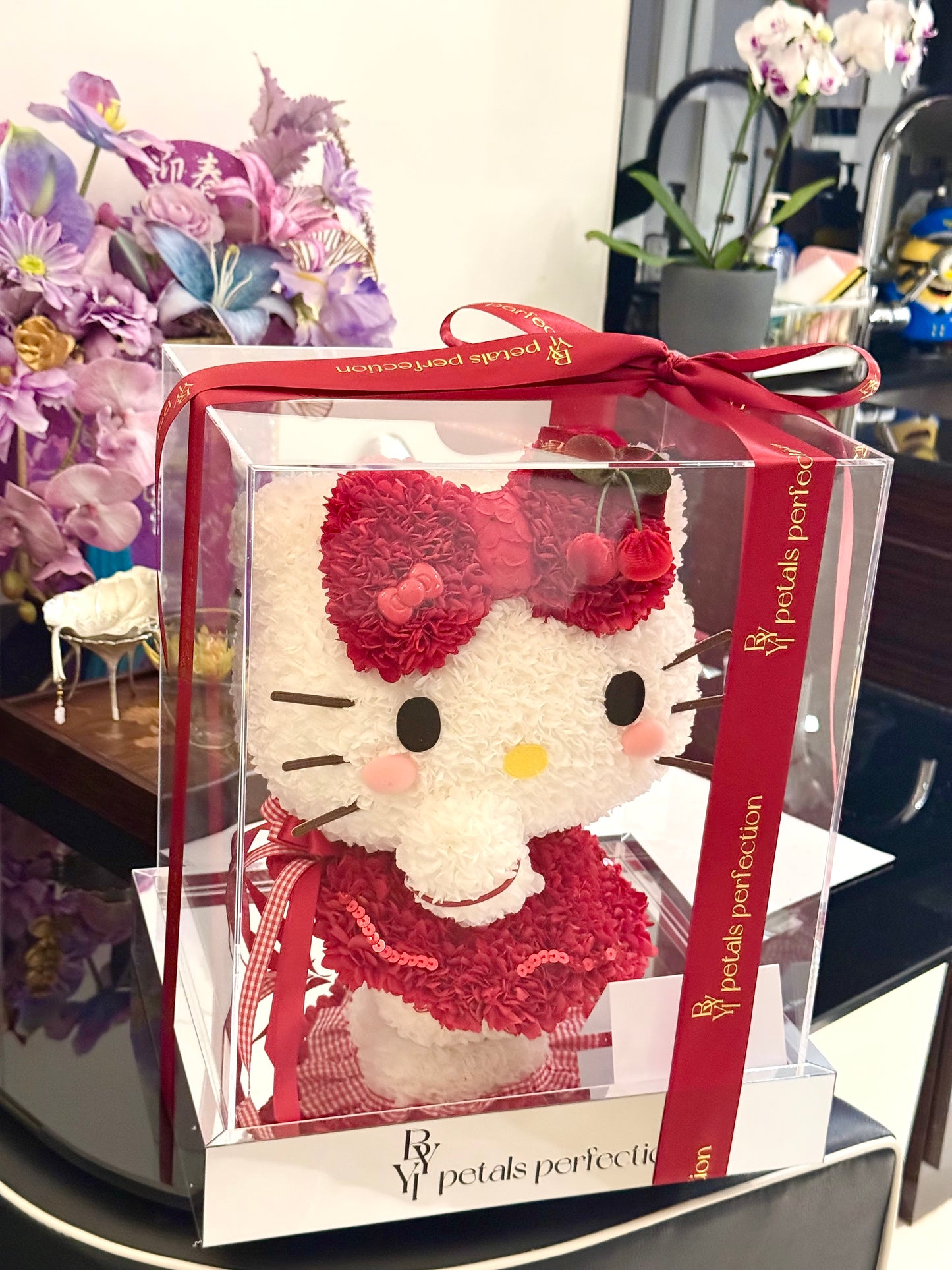 Ballet Kitty 🎀 Preserved Flowers Box 🇸🇬 SG In Stock