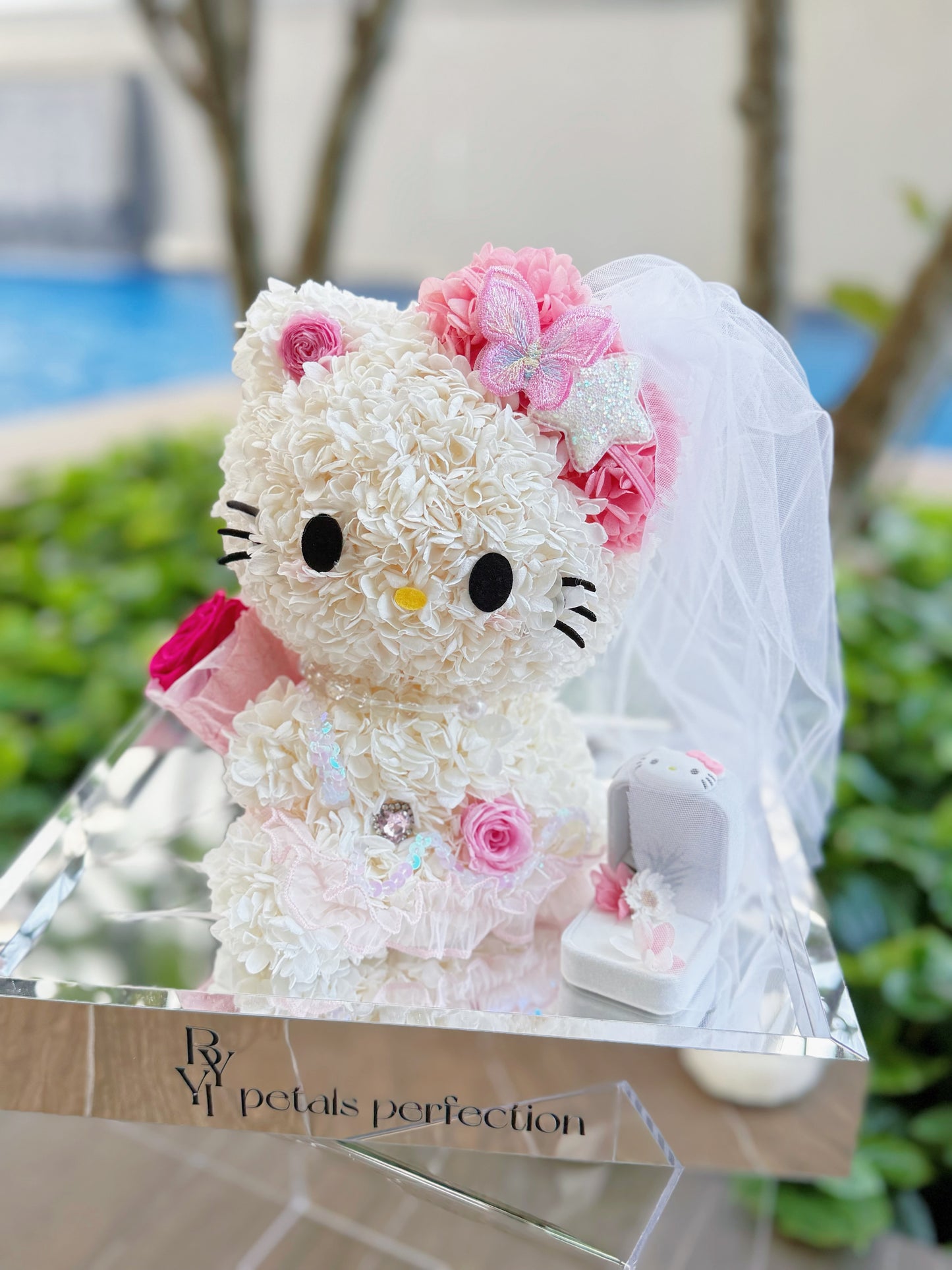 Wedding Kitty 💍 Preserved Flowers Box 🇸🇬 SG In Stock