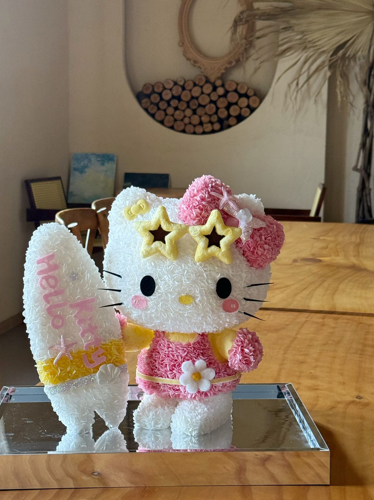 Surf Board Bikini Kitty Preserved Flowers Box 🏄🏻‍♀️