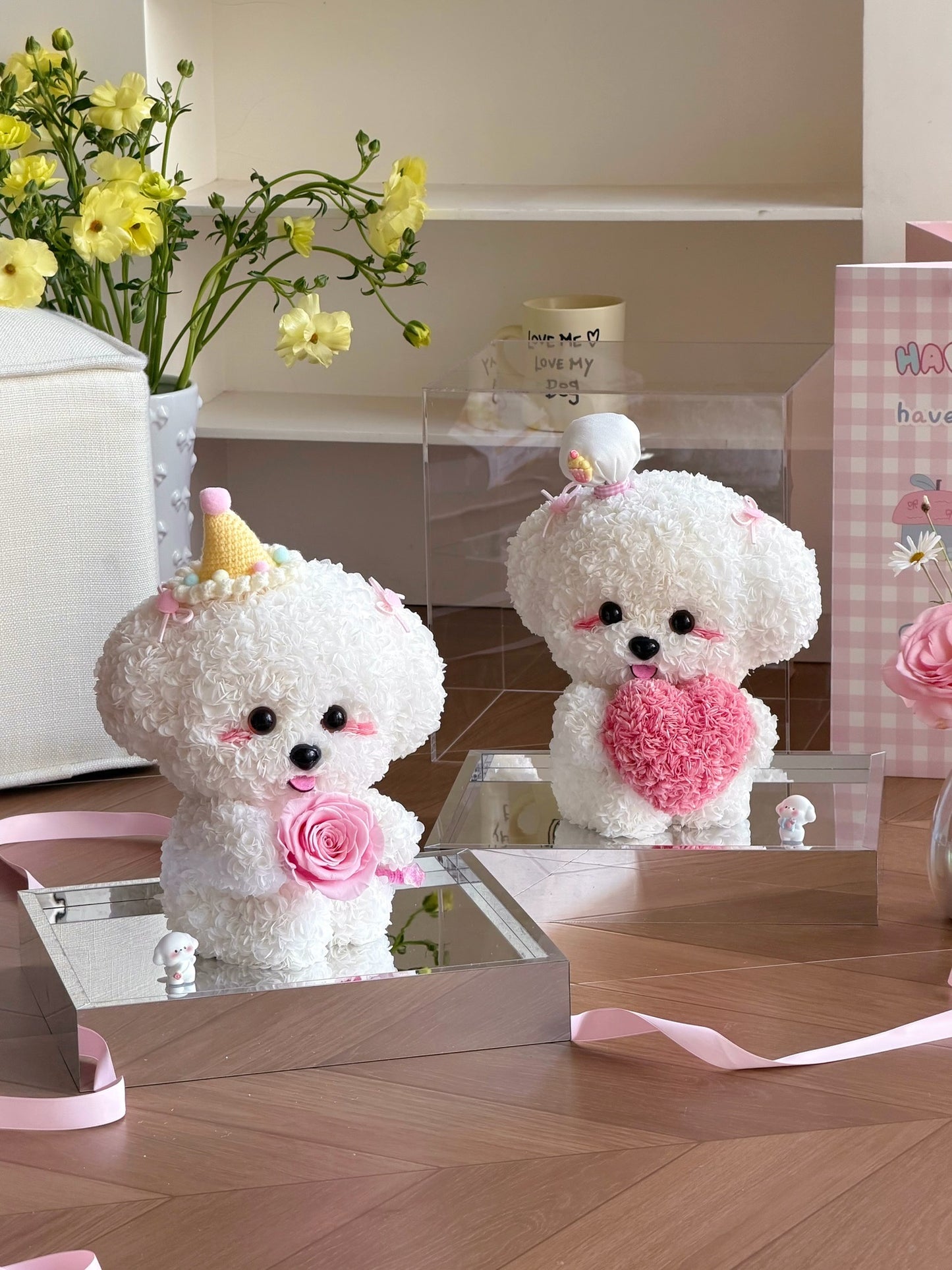 Puppy Love Preserved Flowers Box 🩷