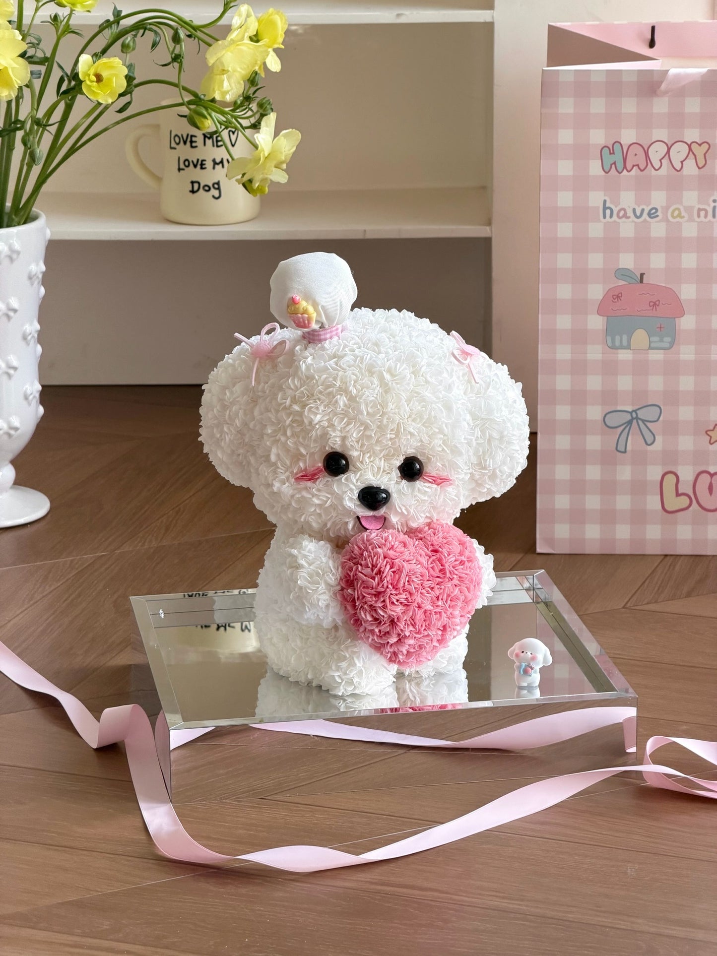 Puppy Love Preserved Flowers Box 🩷