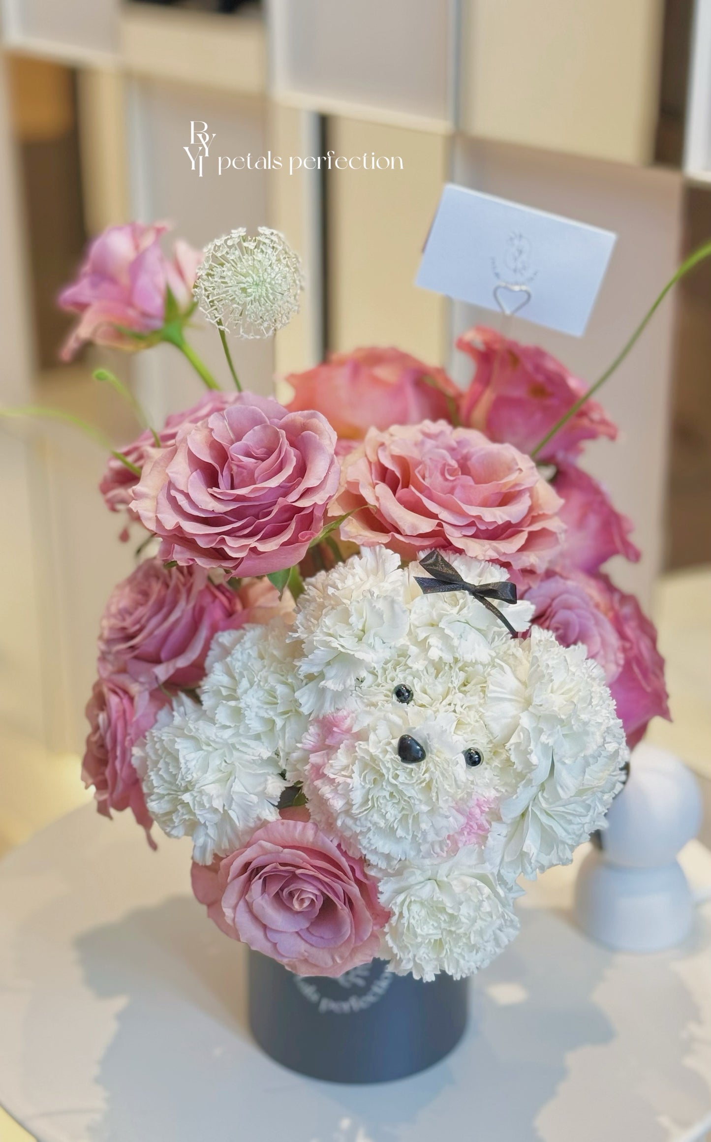 Puppy Love Fresh Roses Box