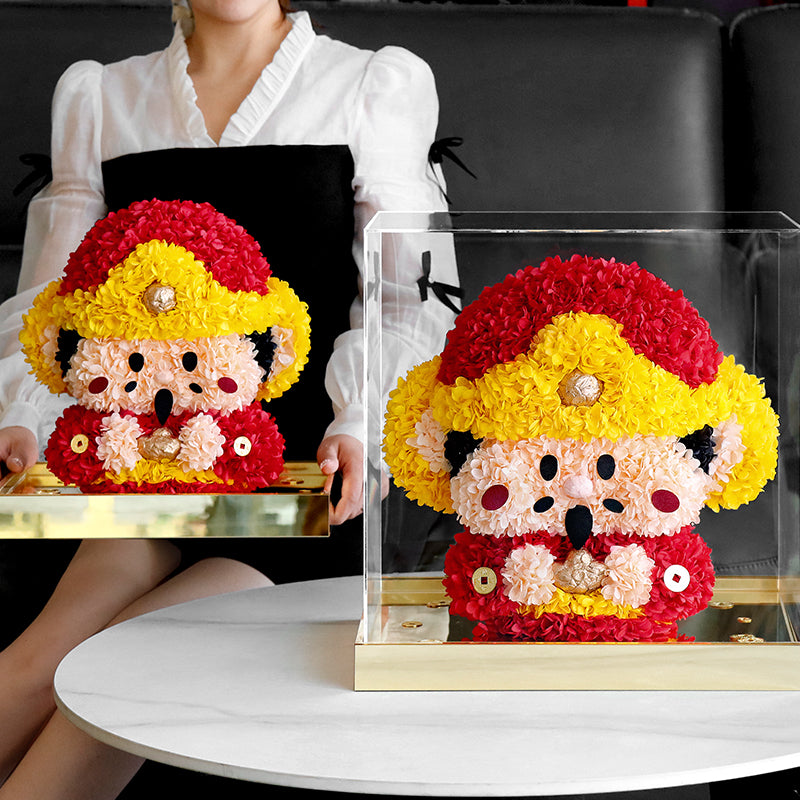 God Of Wealth Preserved Flowers Box 💰