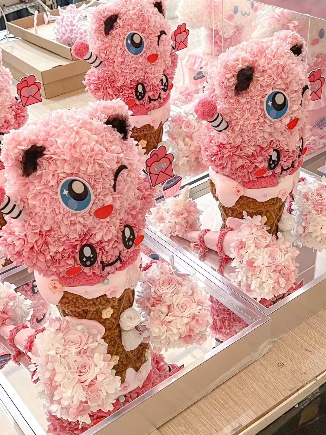Kirby Pokémon Preserved Flowers Gift Box 🇸🇬 SG In Stock
