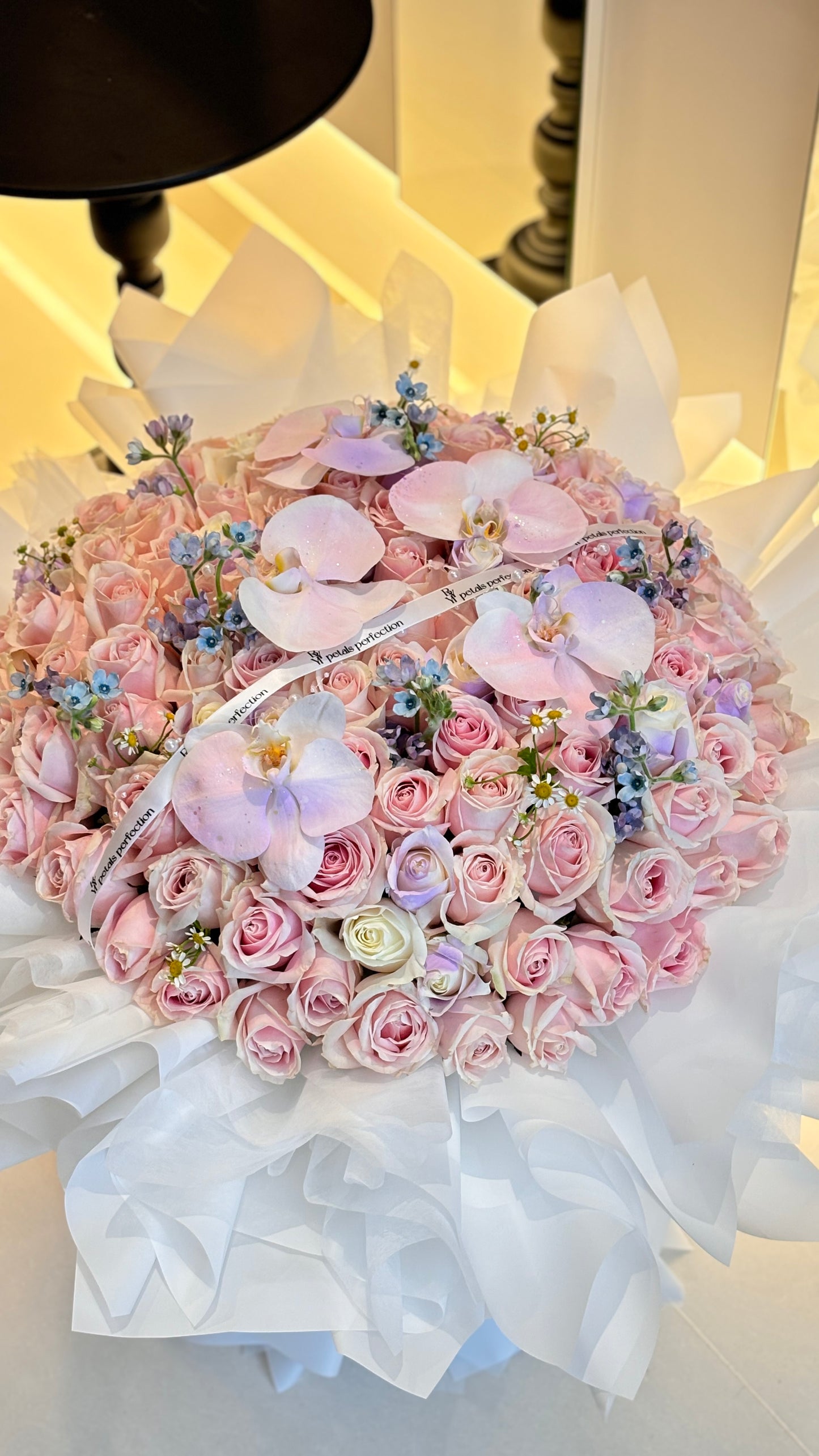 Fresh Pink Roses Bouquet 🩷Pink Fairytale 99stk