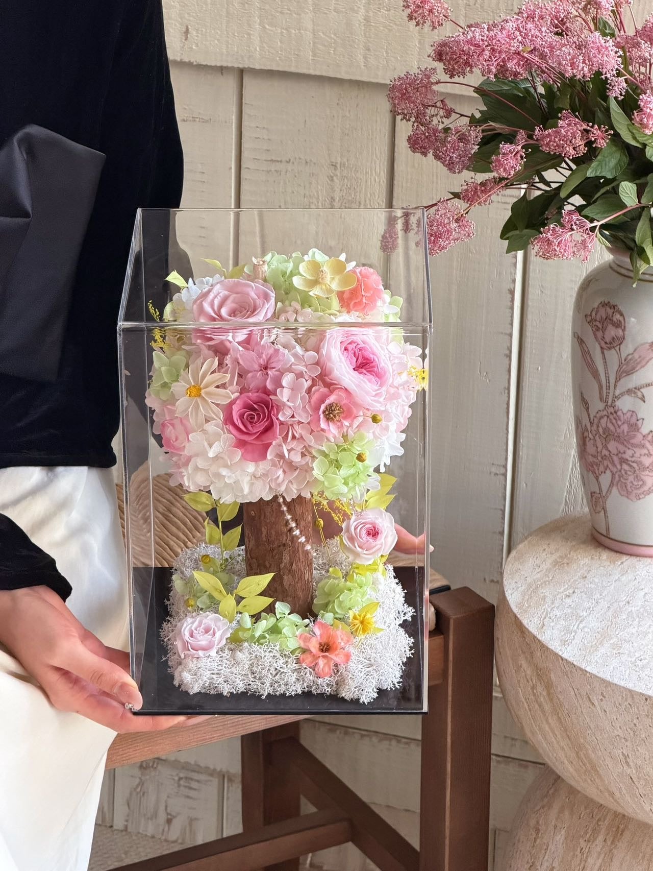 Lucky Tree Preserved Flowers Box 💛