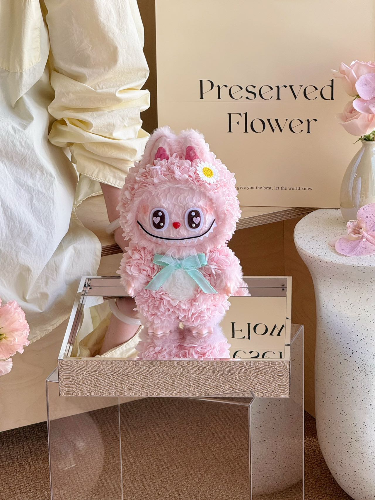 Labubu Sweet Heart Preserved Flowers Box 🇸🇬 SG In Stock