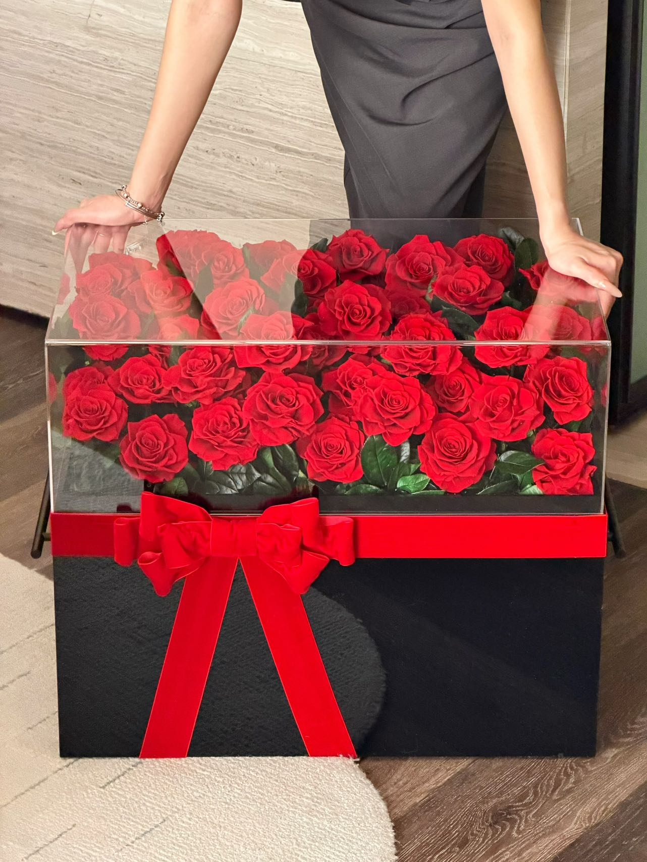 Kenya Roses Sea Preseved Flowers Gift Box - Large Size 🇸🇬 SG In Stock