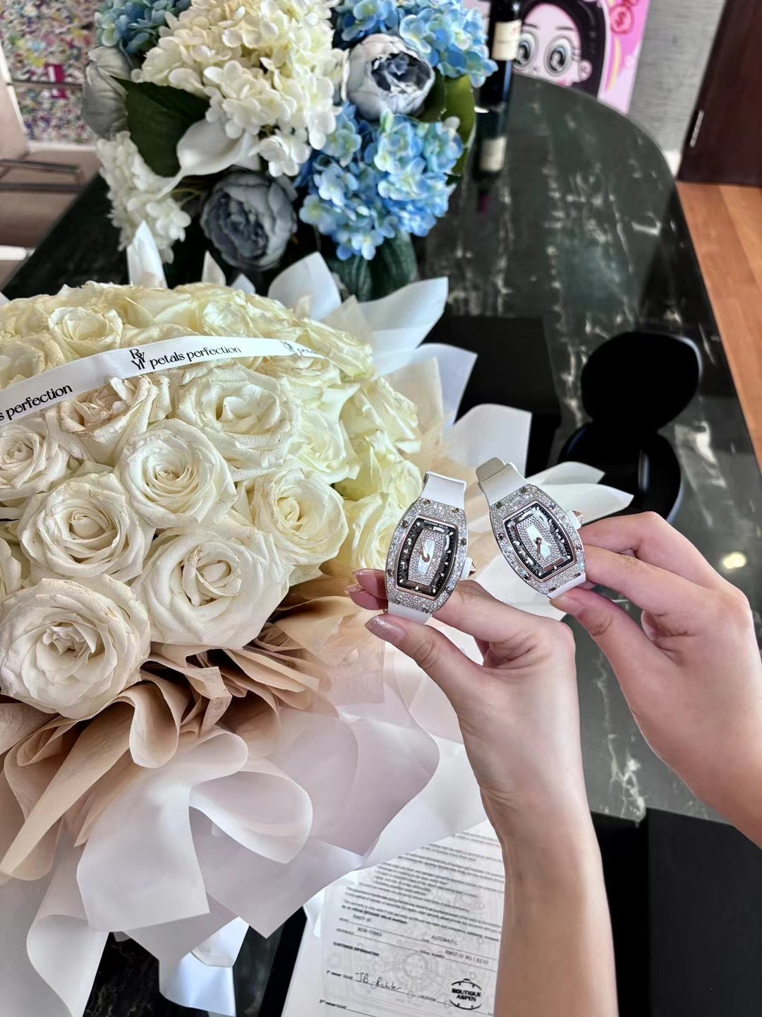 Kenya Fresh Roses Bouquet 🤍 40stk