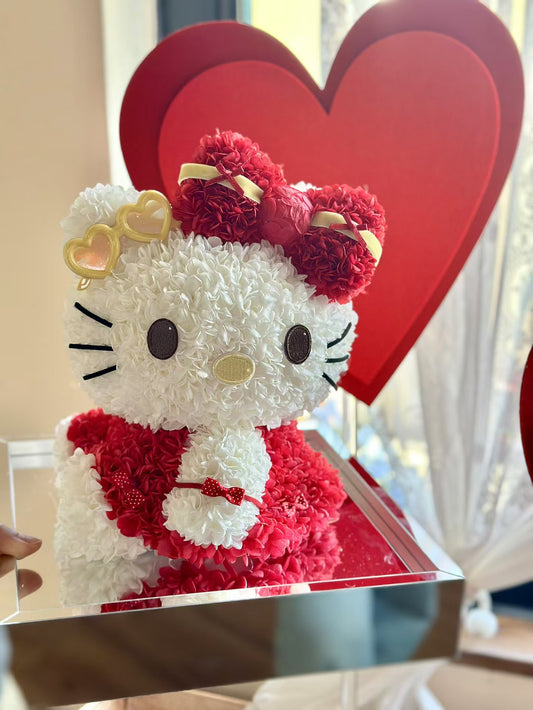 Hello Kitty 💌 Preseved Flowers Gift Box 🇸🇬 SG In Stock
