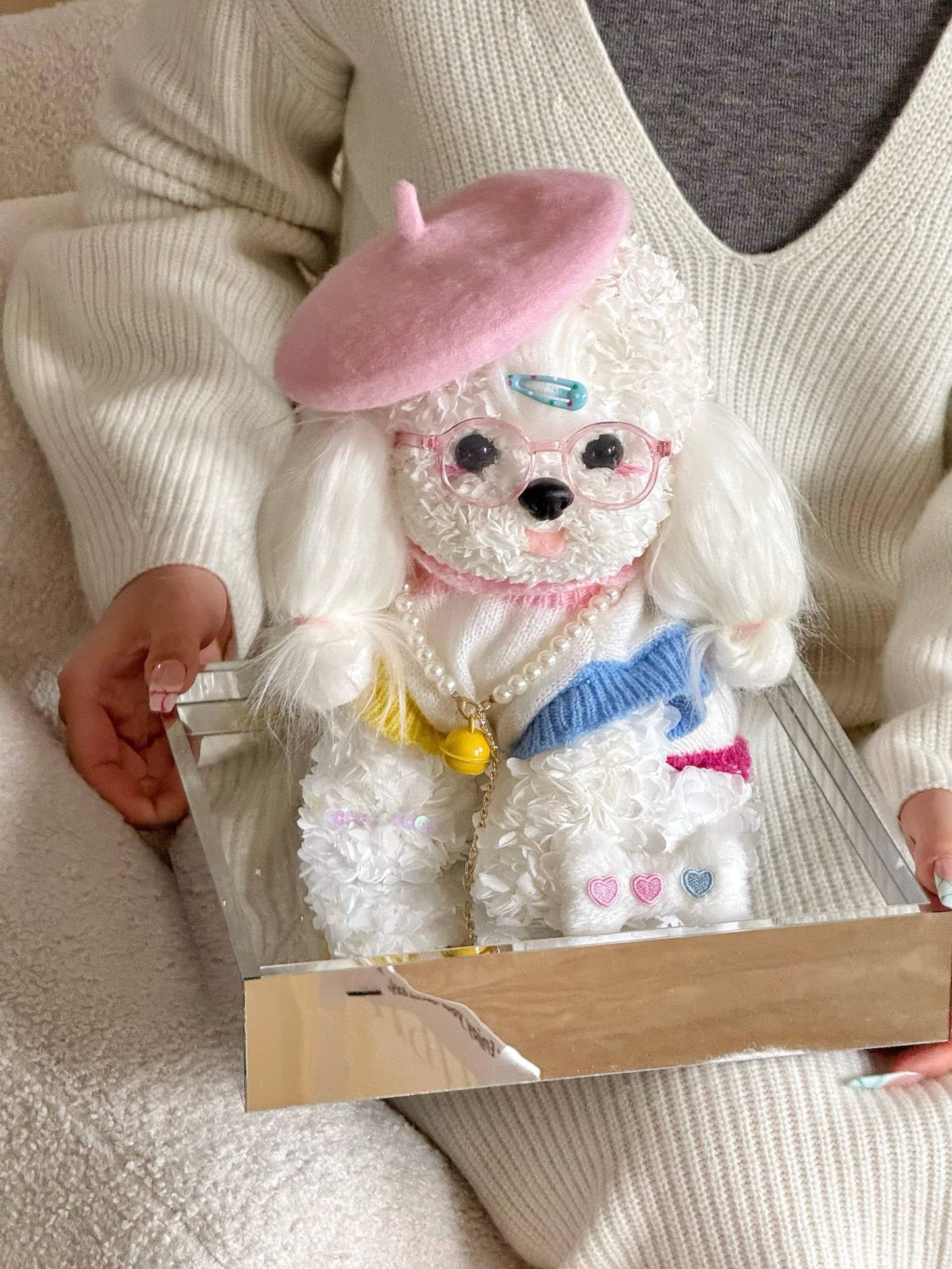 Pink Hat 👒 Puppy Love Preserved Flowers Box 🇸🇬 SG In Stock