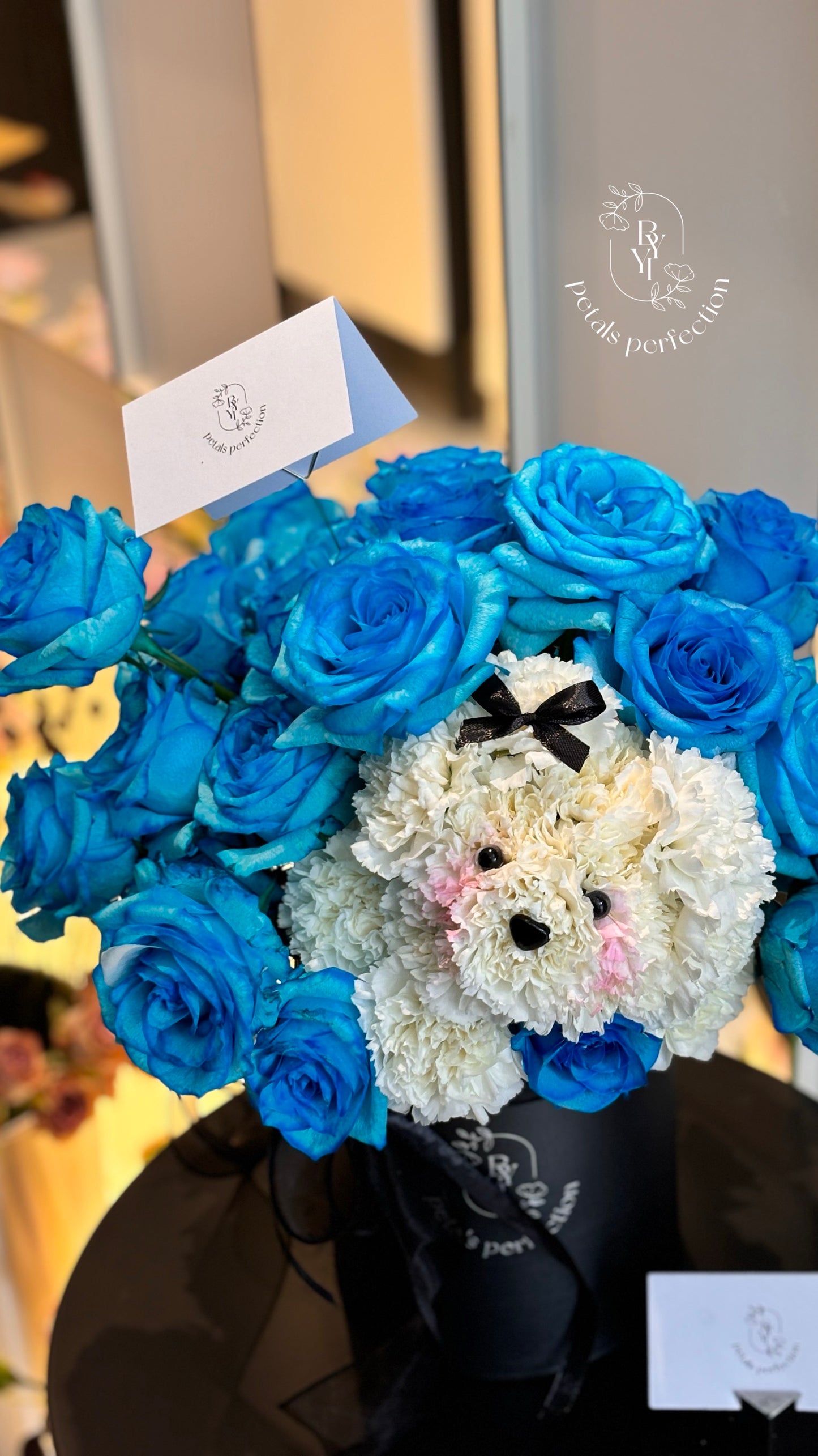 Puppy Love Fresh Roses Box