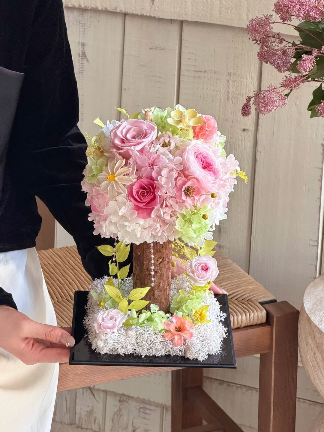 Lucky Tree Preserved Flowers Box 💛