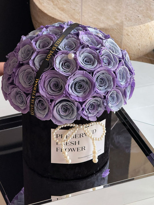 Gallexy Blue Mushroom Preserved Flowers Box