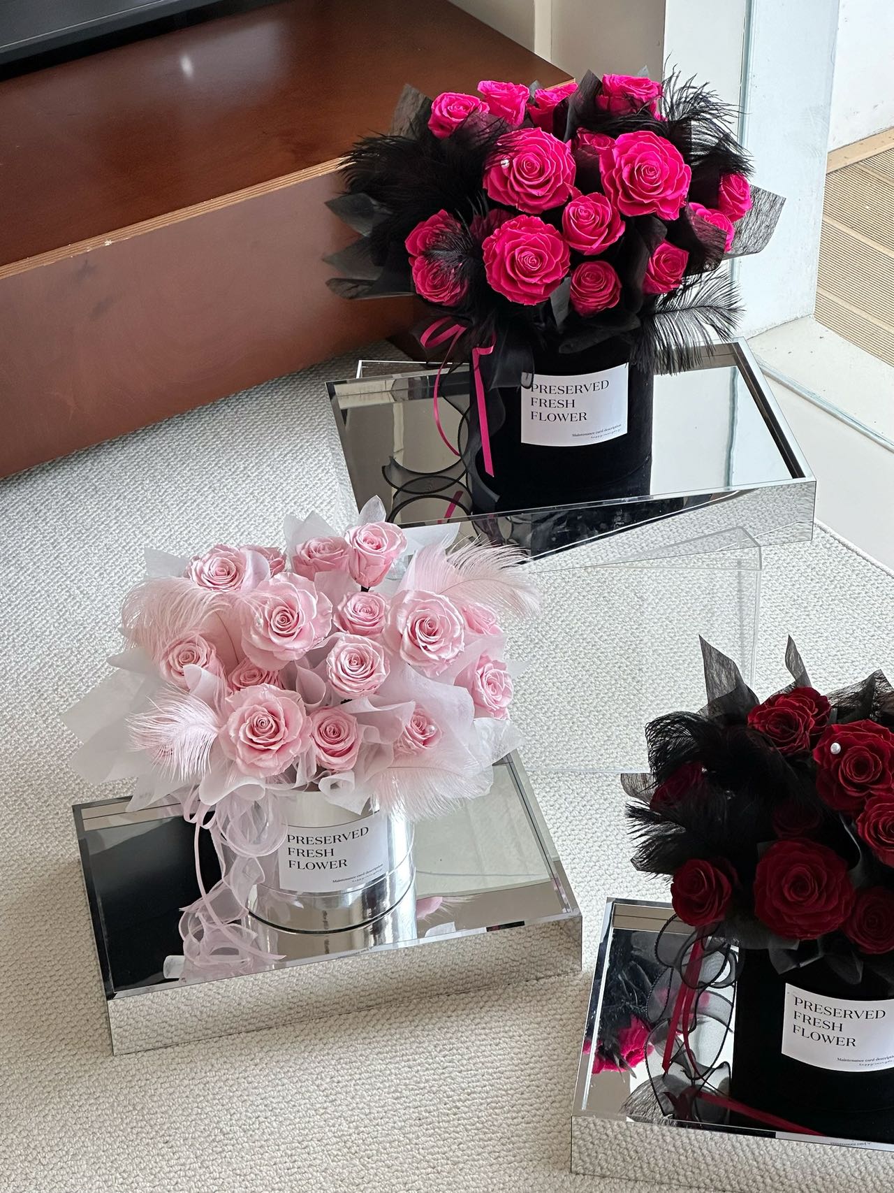 Ecuador Preserved Roses Fur Gift Box 🇸🇬 SG In Stock