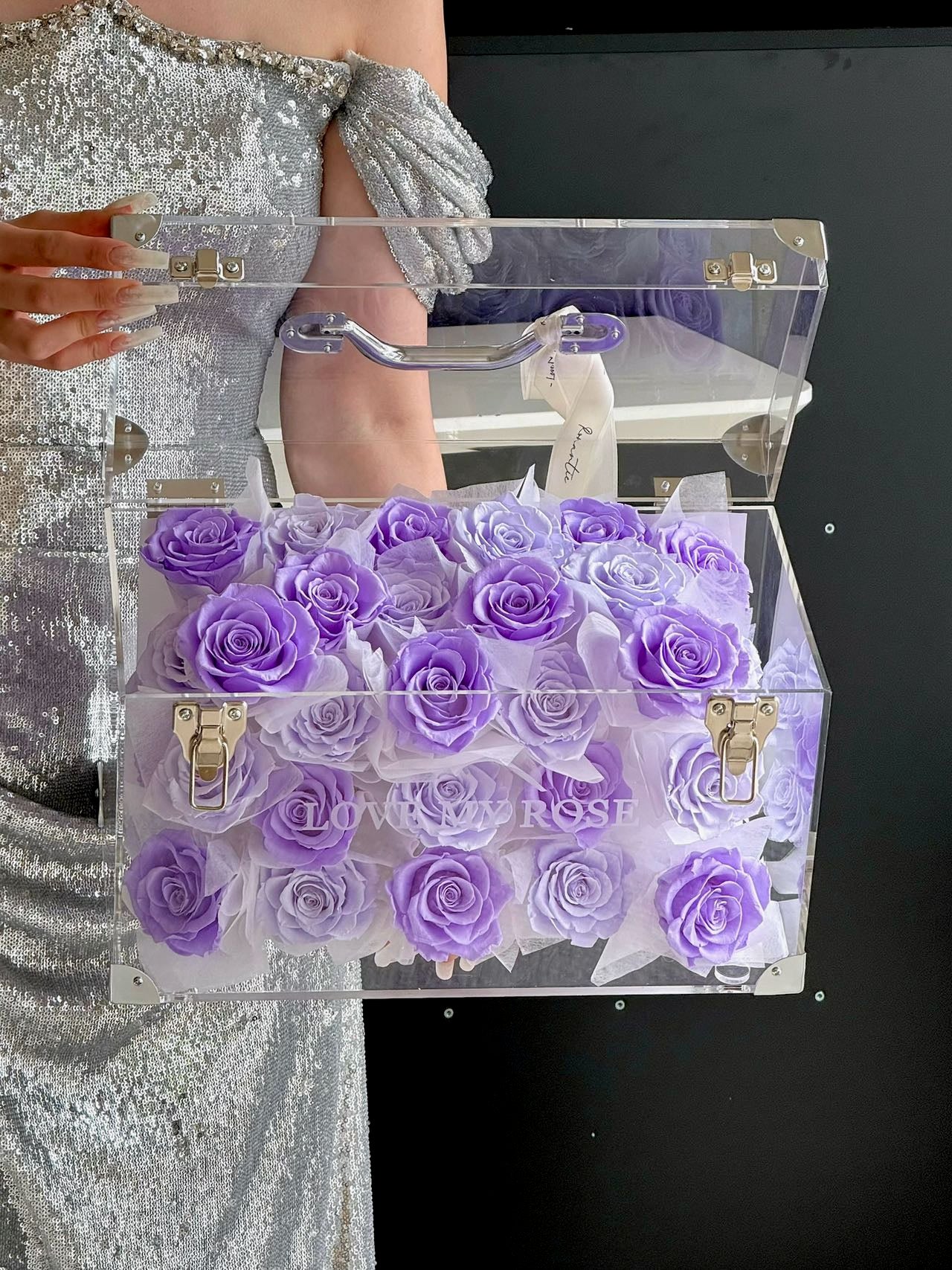 Preserved Roses Garden Purple Small 💜