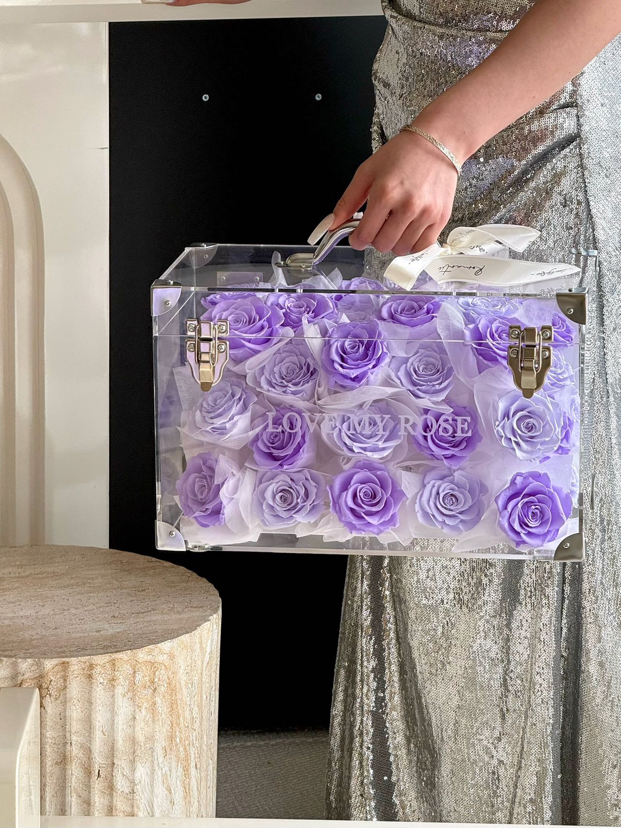 Preserved Roses Garden Purple Small 💜