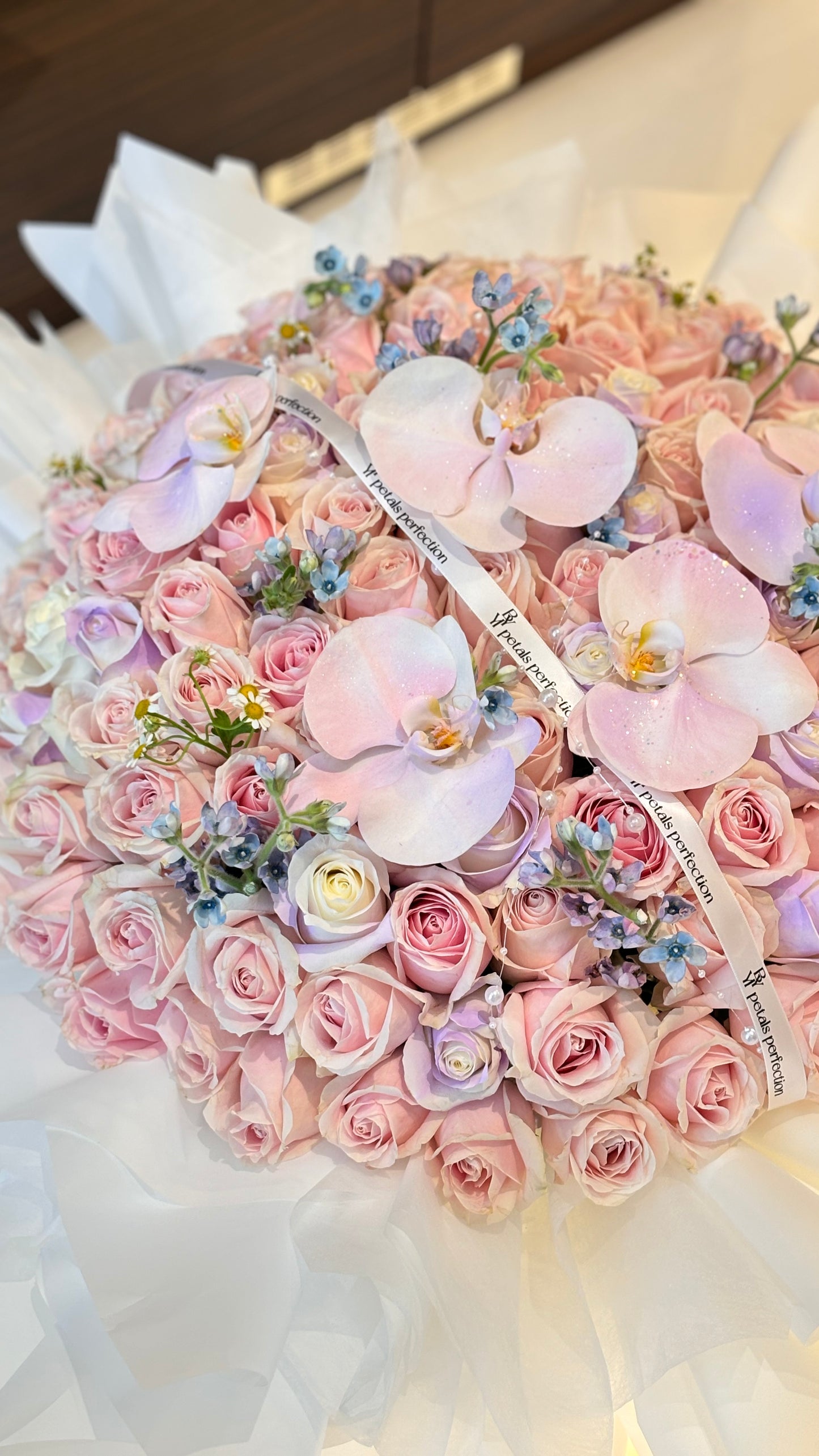 Fresh Pink Roses Bouquet 🩷Pink Fairytale 99stk