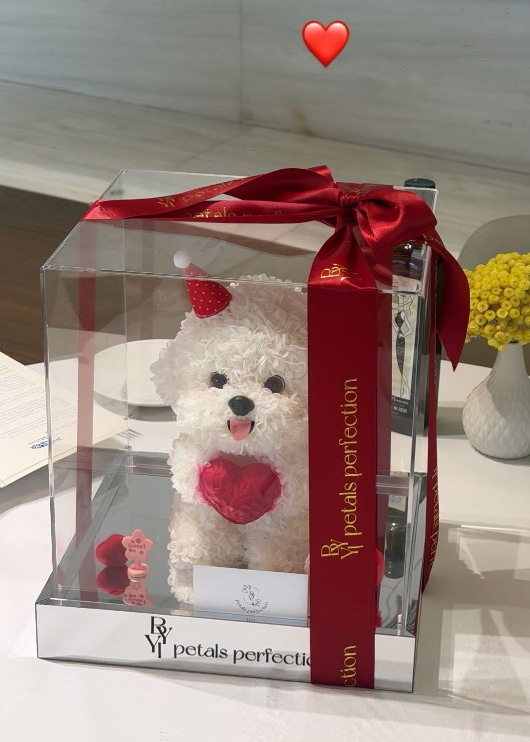 Puppy Love Preserved Flowers Box ❤️