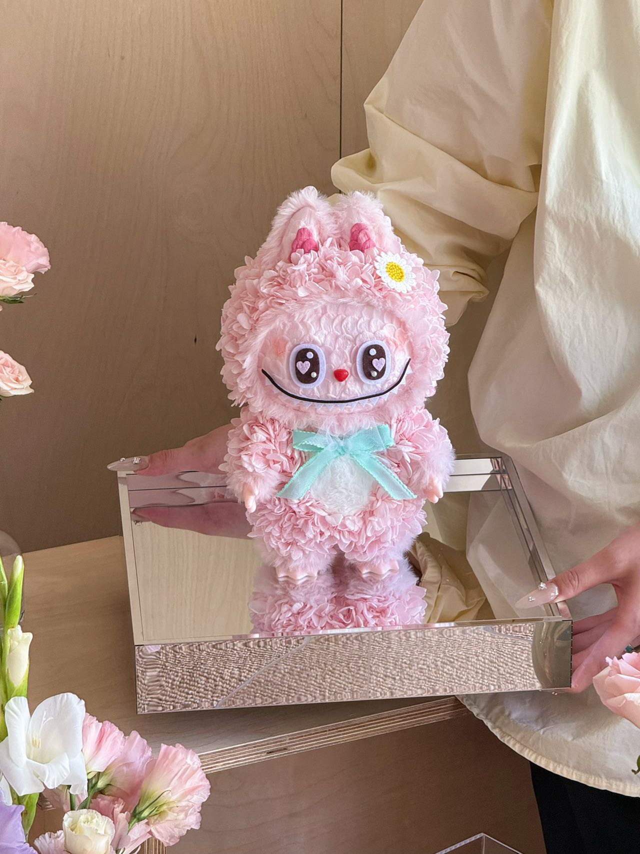 Labubu Sweet Heart Preserved Flowers Box 🇸🇬 SG In Stock
