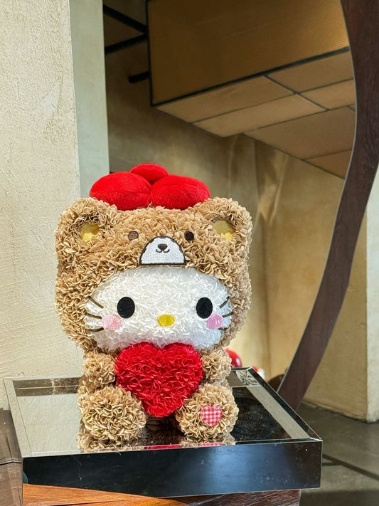 Teddy Head Kitty Preserved Flowers Box 🇸🇬 SG In stock