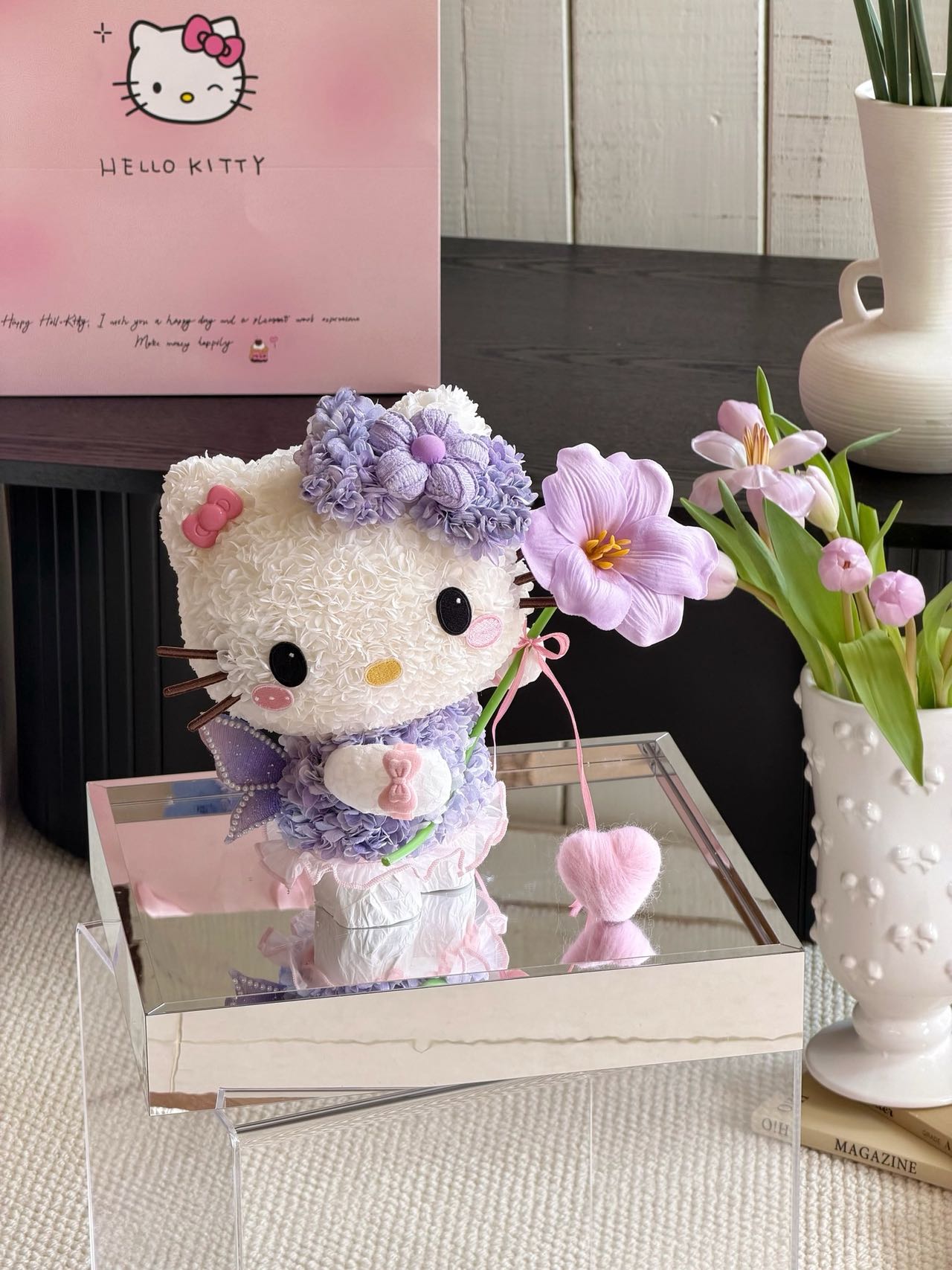 Fairy Kitty Preserved Flowers Box