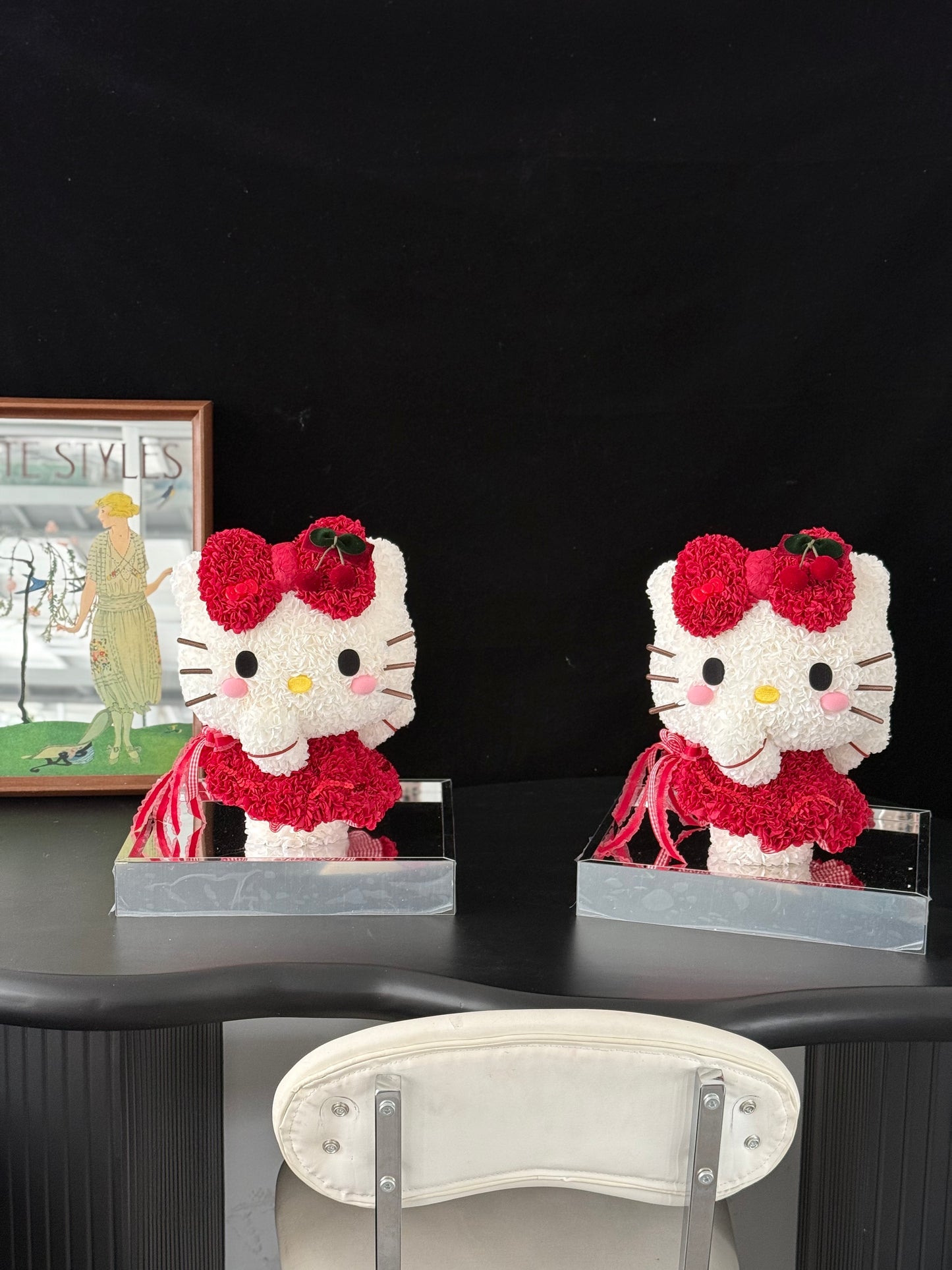 Ballet Kitty 🎀 Preserved Flowers Box 🇸🇬 SG In Stock