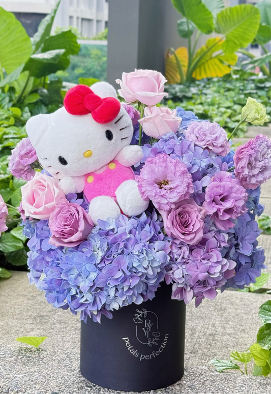 Japan Limited Edition Kitty Fresh Hydrangea Roses Garden 🐱
